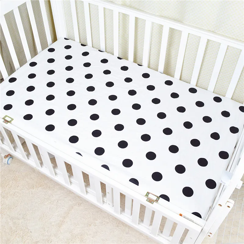 Простыня для новорожденных, простыня для детской кроватки, известный бренд, Ins Clouds, скандинавский стиль, детская кроватка для малышей, Комплект постельного белья для малышей - Цвет: Dot