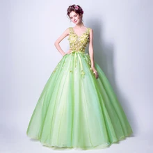 Angel Wedding Dress Marriage Bride Bridal Gown Vestido De Noiva 2017Soft powder, Qingjian Lvxian beauty, petals, green 9718
