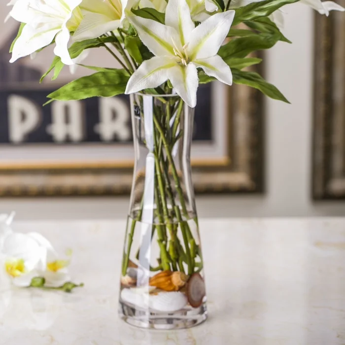 Modern Style Glass Tabletop Plant Bonsai Flower Wedding Decorative Vase Home Decoration Accessories