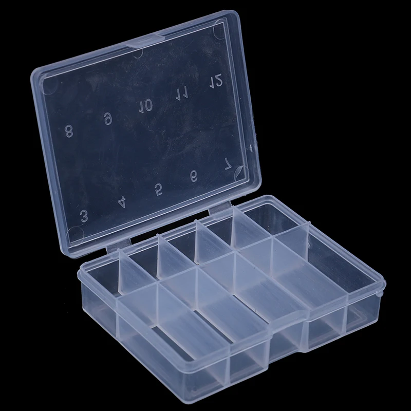 10 Compartments Plastic Fish Lure Spoon Hook Bait Tackle Box Fishhook Box Fishing Lure Compartments Storage Case Box