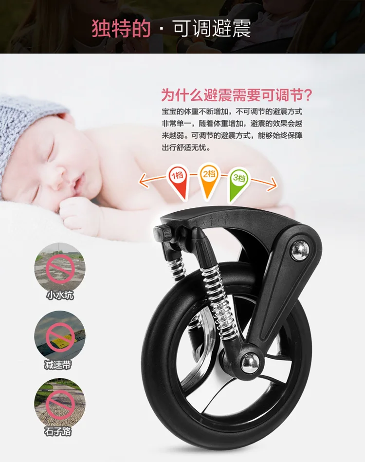 Busybaby красивый пейзаж для детей коляска может сидеть может лежать легкая портативная детская коляска двунаправленная сложенная летом