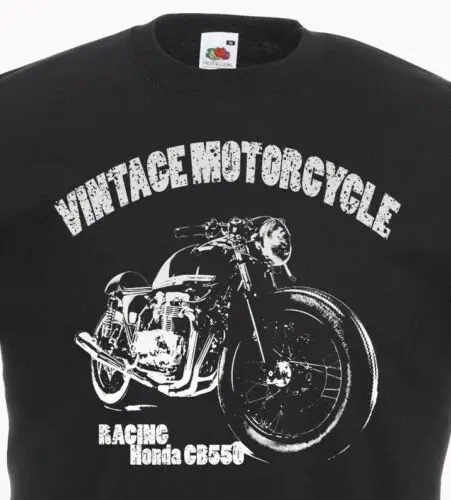 Винтажная мотоциклетная футболка для Кафе Racer Racing Hon Cb550 CB400 motorrad Ретро дизайн