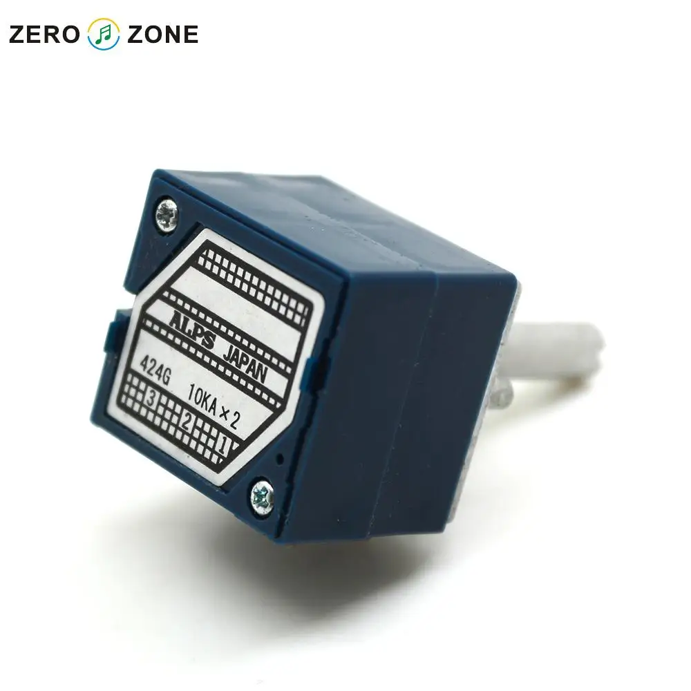 ZEROZONE 1 шт Япония Альпы 27 Тип синий потенциометр громкости 2X10K круглый вал |
