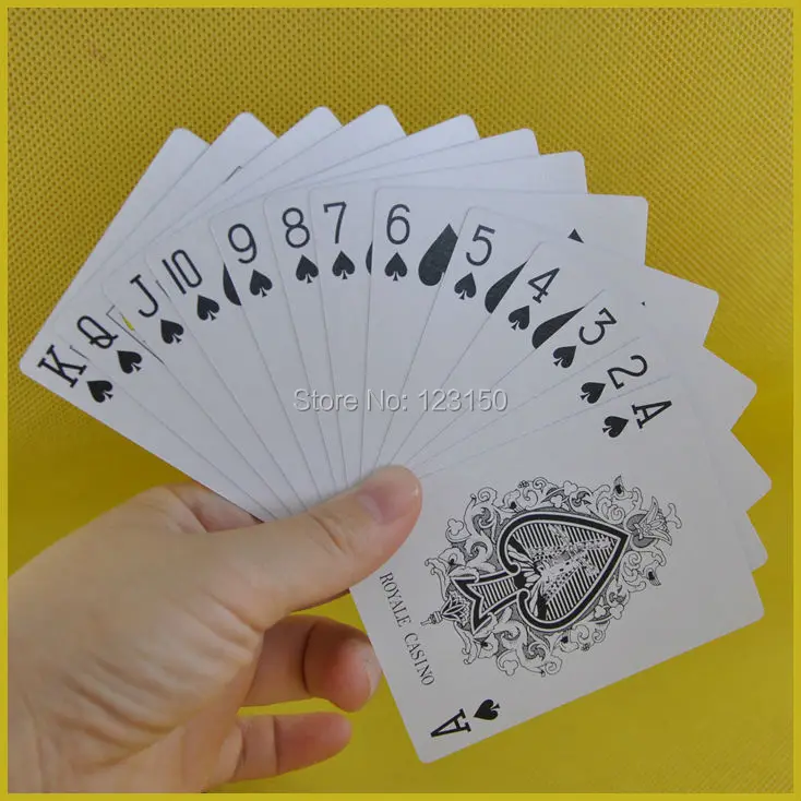 

PC-50 Royale Casino, Paper Playing Cards, 63*88MM, 2decks/lot, Free Shipping