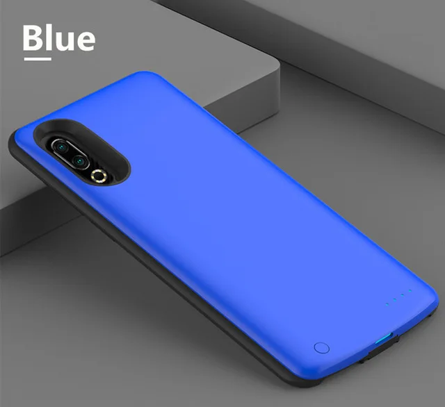 Чехол для внешнего зарядного устройства для MEIZU16s, чехол с зажимом для задней части батареи, 6500 мА/ч, портативный внешний аккумулятор, чехол для зарядки - Цвет: Blue For Meizu 16s