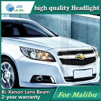 

Car Styling Head Lamp case for Chevrolet Malibu 2012 2013 Headlights LED Headlight DRL Lens Double Beam Bi-Xenon HID Accessories