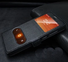 6Color. luxury Genuine Natural Leather Flip Stand Case For XIAOMI 4 MI4 M4 Mobile Phone bag Cases