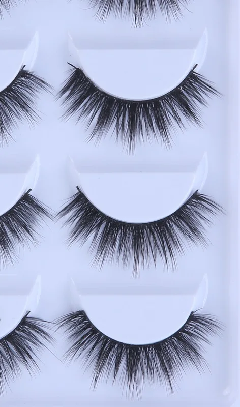 5 Pairs Mink Eyelashes New 3D Mink Lashes Thick HandMade Full Strip Fake Lashes Make up Eye lashe False Eyelashes Makeup