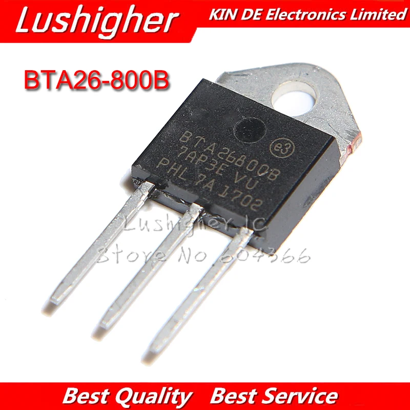 5pcs BTA26 BTA26 600B TO 3P BTA26 800BRG BTA26 600B 800V 25A ...