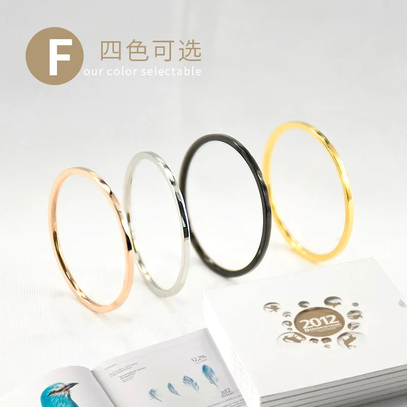 ZooMango титановая сталь 1 мм розовое золото антиаллергенное гладкое простое обручальное кольцо для пары для мужчин или женщин подарок BXJ03