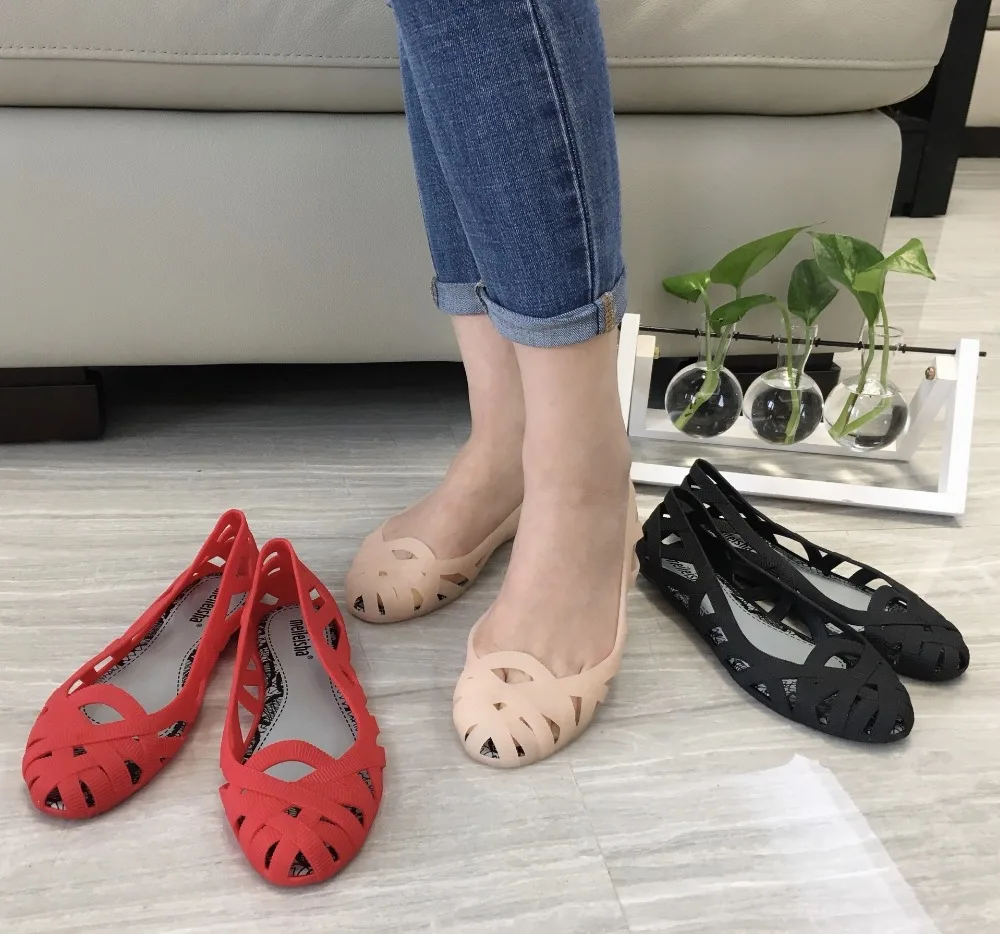 Женские сандалии Melissa 2019 желе из дышащего материала в римском стиле пляжные