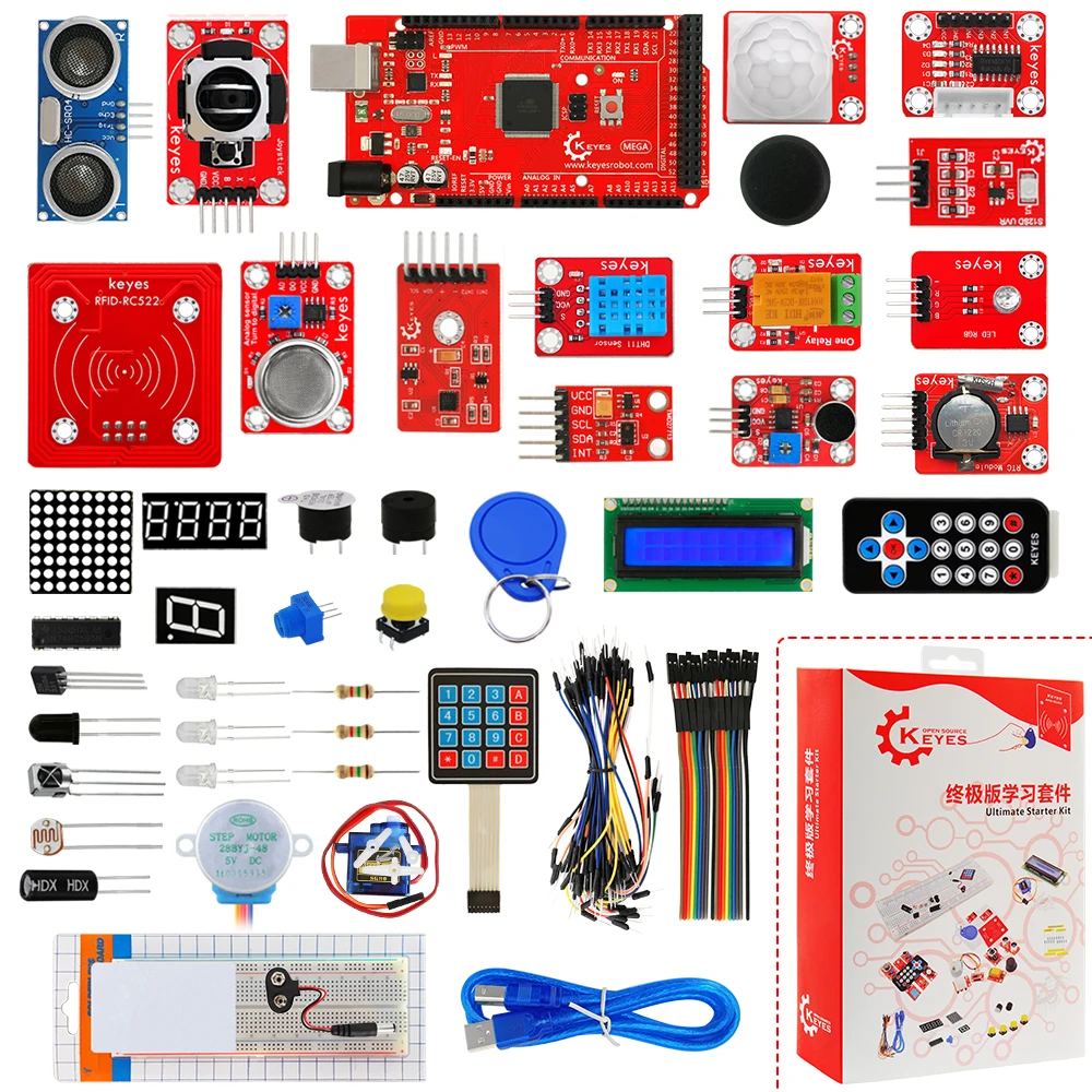 

KEYES Ultimate Starter Kit with 2560 R3 Development Board for ARDUINO