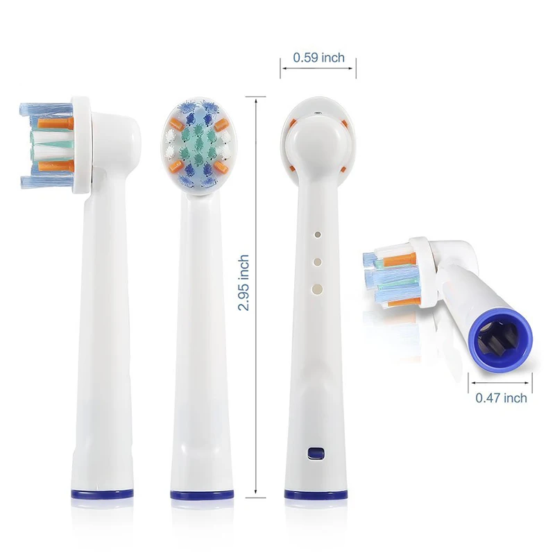 1202 2packs Electric Toothbrush Heads Compatible for Oral Hygiene B Vitality D012 Pro 1000 Pro Health free shipping