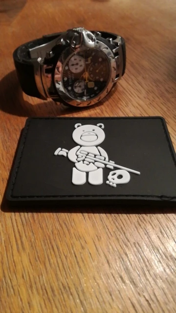 Sniper Orsetto Nero Airsoft PVC Patch