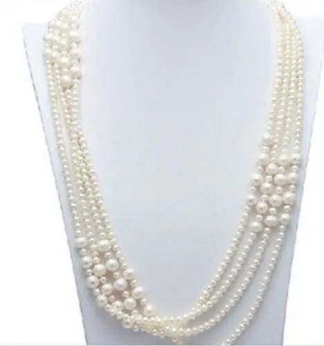 

bjc 0001501 classic wholesale 6-10mm south sea whie pearl necklace 100inch