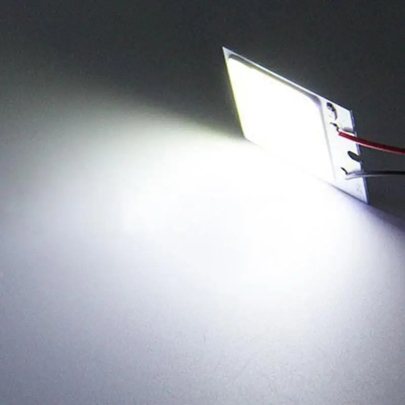 Авто светодиодный светильник Cob 48 SMD чип супер белая автомобильная лампа для