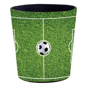 

10L Waterproof Leather Trash Bin Waste Container Garbage Bin Bin For Office Bedroom Livingrrom Trash Can Paper Basket Household