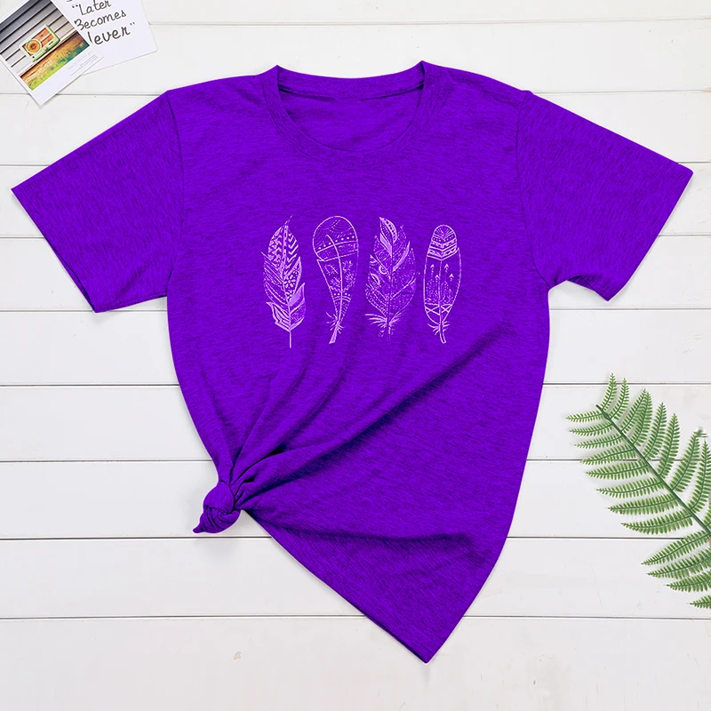 

2019 New Womens O-neck Short Sleeve T-shirts Summer Fashion Casual Loose Comfortable T-shirt Breathable Print Tops Plus Size 8XL