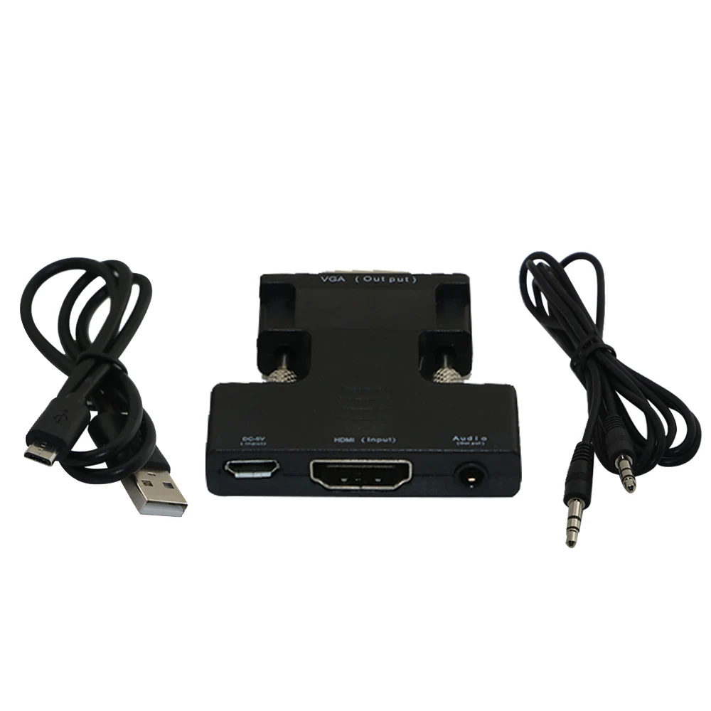 Адаптер преобразователь Besegad HDMI мама VGA папа адаптер HD 1080P входной сигнал выход
