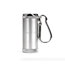 Список Топ Класс серебро Цвет карман Портативный бездымного ветрозащитный пепельница с карабином для Открытый