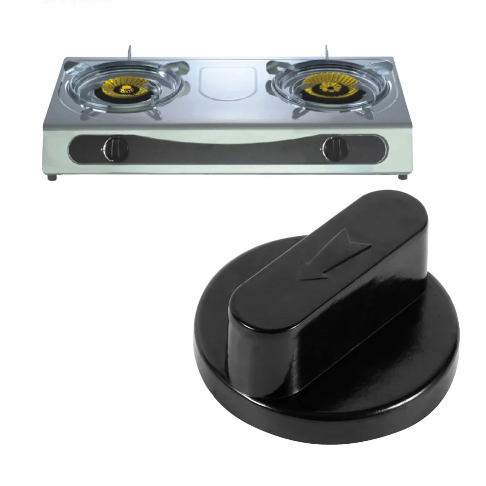 5Pcs Universal Gas Stove Cooker Oven Control Rotary Knobs Black Kitchen