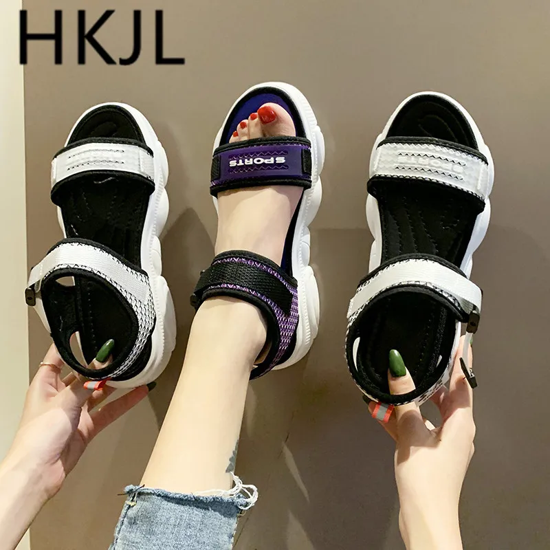 

HKJL Sports sandal schoolgirl all-purpose go together breathable and recreational small bear shoe 2019 new style summer A623