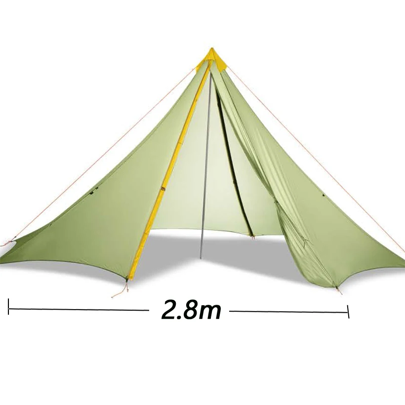 DesertWalker Pyramidenzelt Ultraleichtes Zelt Single Tipi Zelt für Trekking Camping Outdoor