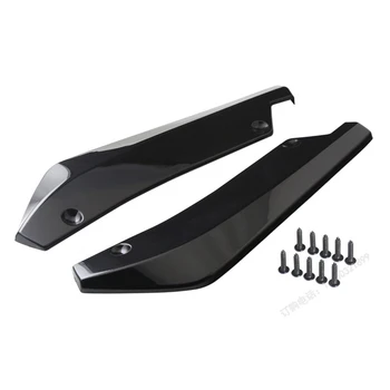 

MAHAQI Car Universal Rear Bumper Spoiler Canards Diffuser Car Side Fin Scratch Protector Black Rear Lip Wrap Angle Splitters Hot