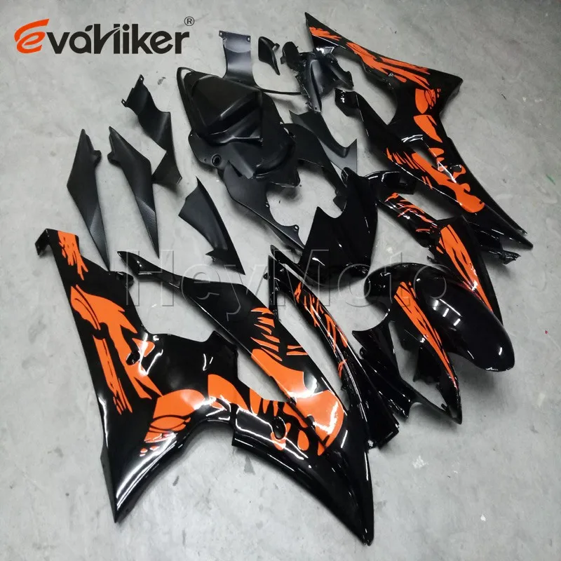 

Комплект кузова мотоцикла для YZFR6 2008 2009 2010 2011 2012 2013 2014 2015 2016 черные оранжевые Обтекатели из АБС-пластика H3