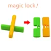 1pc magic trick props magical cross interesting lock automatically unlock close-up stage performance toy ► Photo 1/5