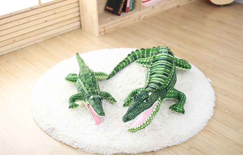 Новинка 105/165 см мультфильм прекрасный реалистичный игрушечный плюшевый крокодил Реалистичная имитация рыбы мягкая набивная кукла ребенок