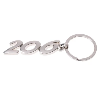 

2019 New Car Alloy Keychain Key Ring for Peugeot 206 Auto Decoration