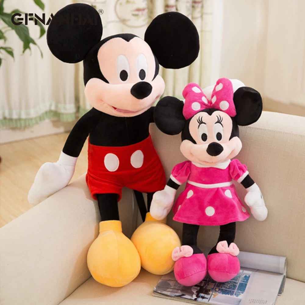 

1pc 40-100cm High Quality Stuffed Mickey & Minnie Mouse Plush Toy Dolls Birthday Wedding Gifts For Kids Baby Children