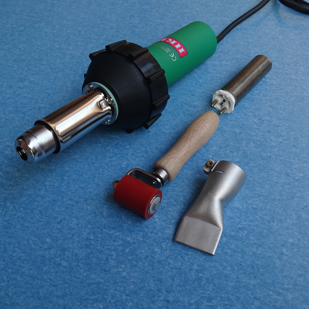 

the newest excellent quality handheld hot air plastic welders gun suitable for welding PVC ,banners,tarpaulins,tents,etc