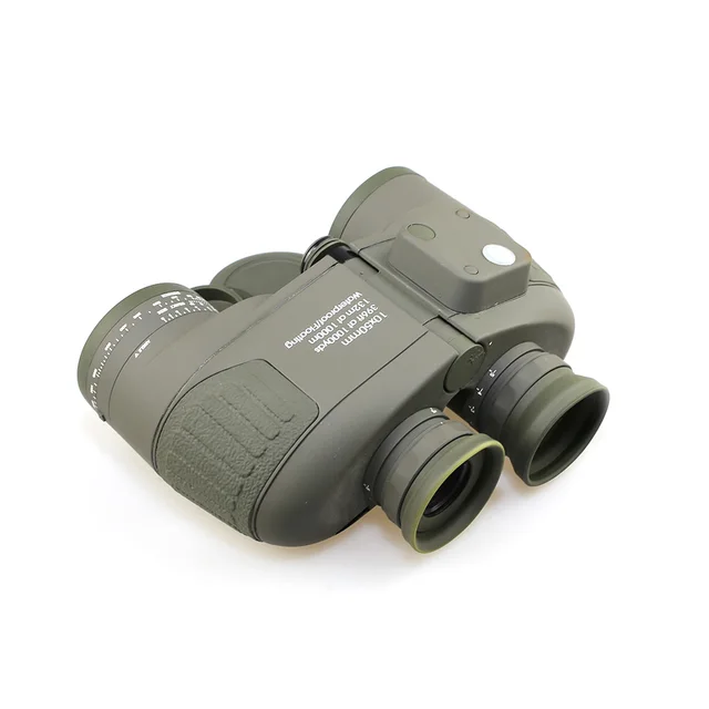 Military 10x50 HD Binoculars Zoom Rangefinder Compass Hunting Telescope