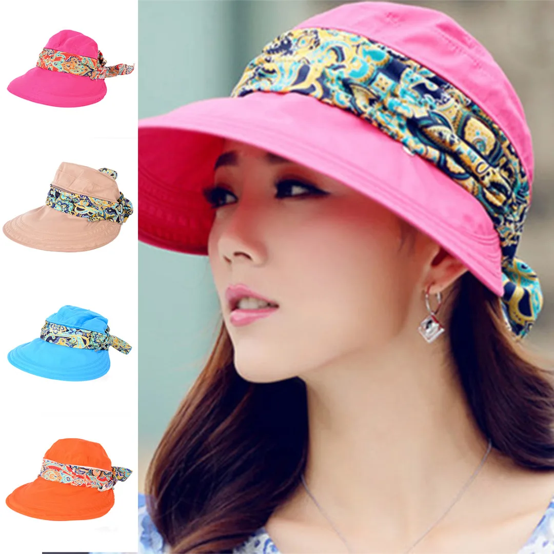 Women Protective Hat Outdoor Sun Cap Neck Face Wide Brim Visor Summer Anti-UV