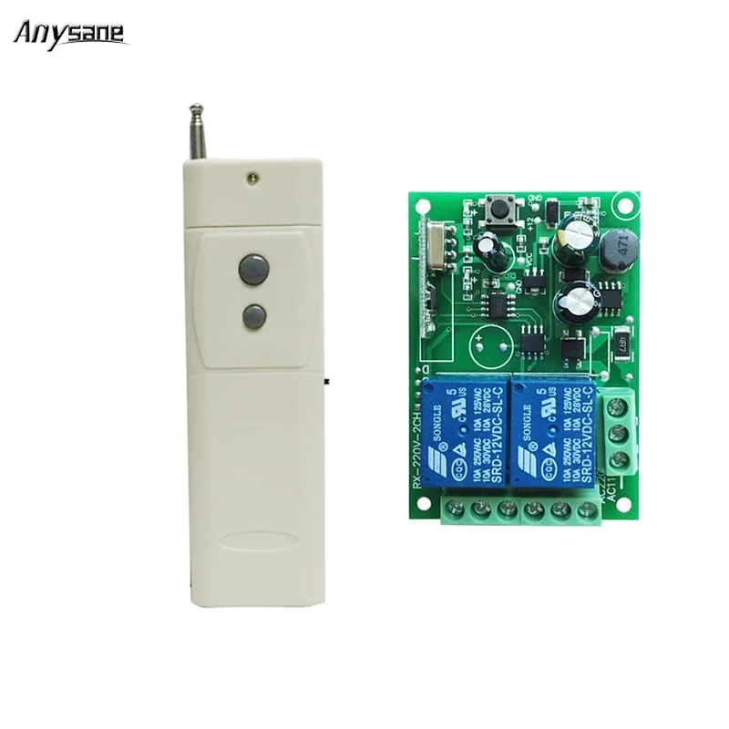 

Universal Power Relay Switch Long Range rf 433mhz Wireless Transmitter Receiver AC220V Remote Control Indoor Home Smart Home