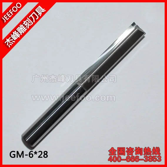 

6*28mm Two Straight Flutes Cutters, CNC Engraving Tools, CNC  Router Bits for Multilayer board, Plywood, MDF, Foam