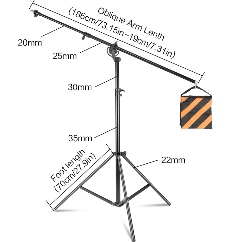 2.8 м/9.1ft рычаг фототехника фотографии Studio набор аксессуаров выдвижной консольные