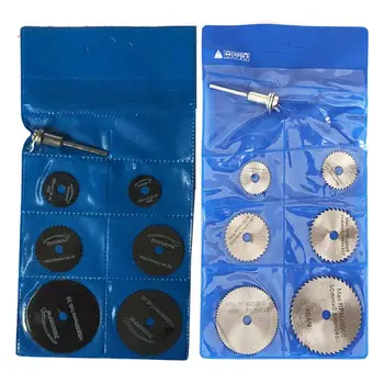 

7Pcs Mini High-speed Steel Saw Web HSS Cutting Blade Electric Grinding extension rod Accessories