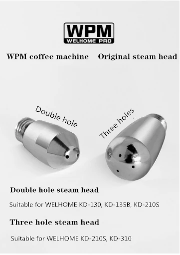 Welhome Coffee Maker Steam Head Nozzles WPM Universal Steam head 2 hole
3hole 4 hole modified original steam head WPM semi