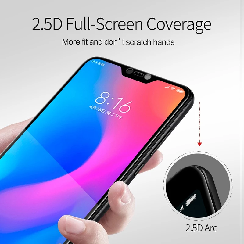 Protective-Glass-For-Xiaomi-Redmi-6-Pro-Glass-Film-9H-HD-Full-Cover-Screen-Protector