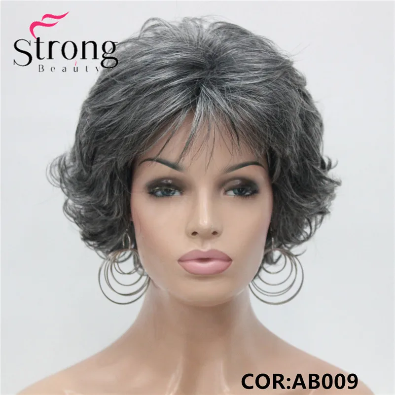 StrongBeauty короткий парик мягкий тусклые кудри коричневый подчеркивает полный синтетические парики выбор цвета