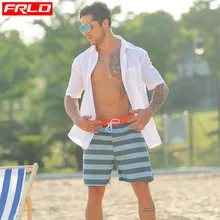 Мужская одежда для плавания, мужские плавки, мужские шорты для плавания, пляжные шорты в полоску, пляжные шорты для серфинга размера плюс