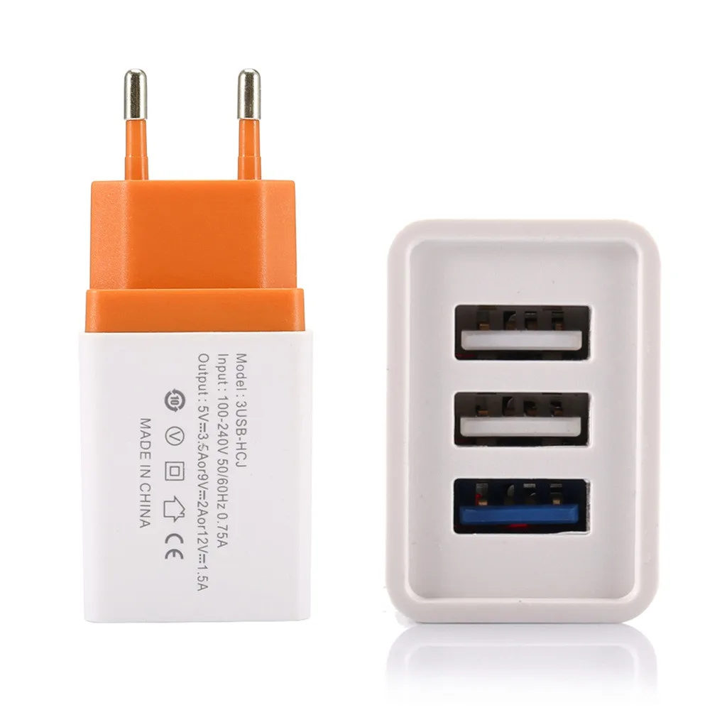 

Mobile Phone 5V 2A 3USB Charger Charging Wall Adapter EU US PlugFor Samsug Iphone Universal Battery Charger Foreo
