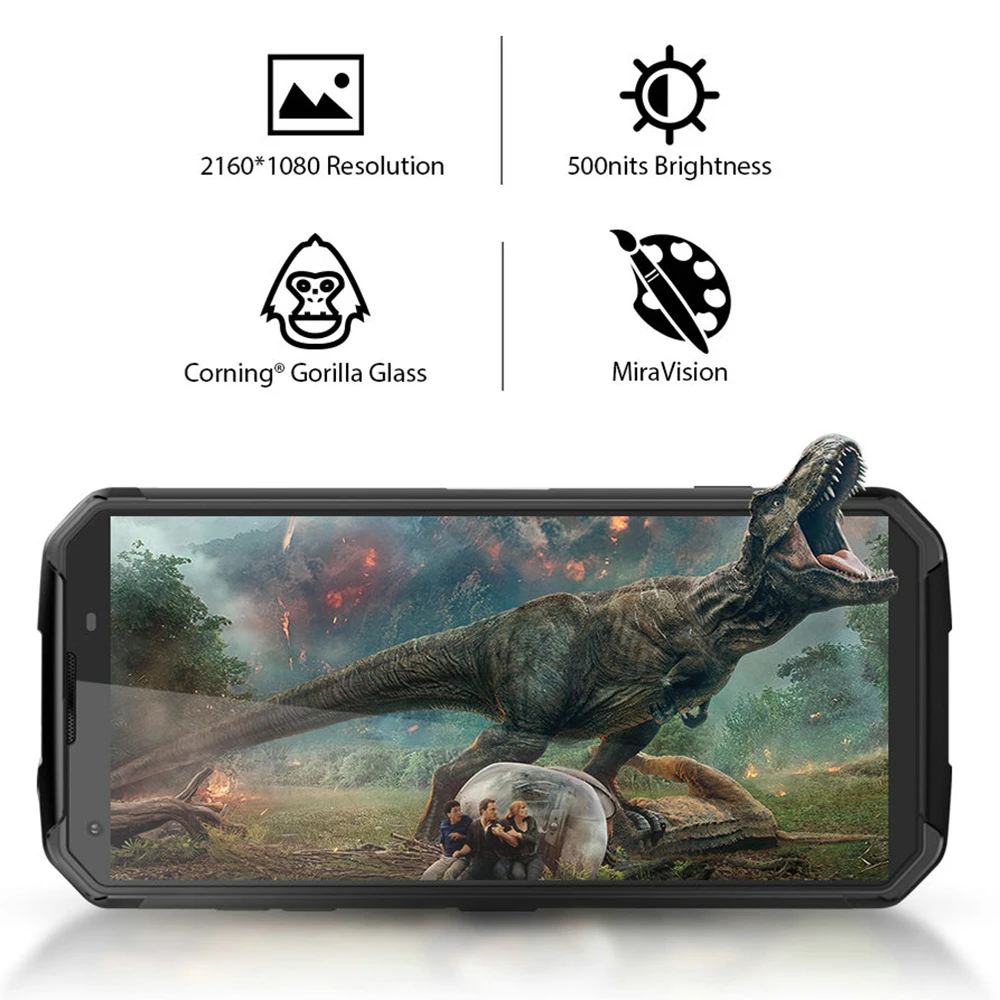 Blackview BV9500 Original IP68 Waterproof Rugged Mobile Phone 10000mAh 4GB+64GB Android 8.1 FHD Fingerprint Unlock 4G Smartphone