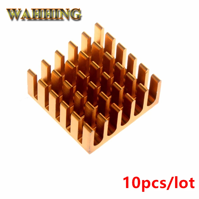 

10pcs Computer Cooling Fin Radiator Aluminum Heatsink Heat sink for Electronic Heat dissipation Cooling Pads 22*22*10mm HY1144