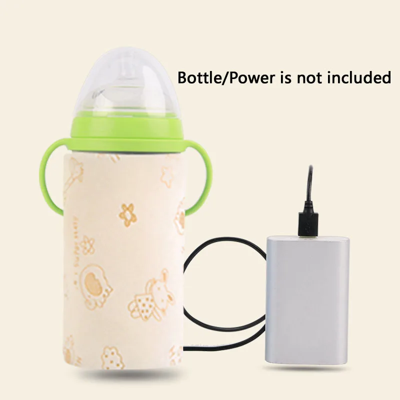 Портативный USB Детские подогреватель молока путешествия бутылка нагреватель младенческой сумка для детской бутылочки чехол для хранения изоляции сумки термостат - Цвет: Цвет: желтый