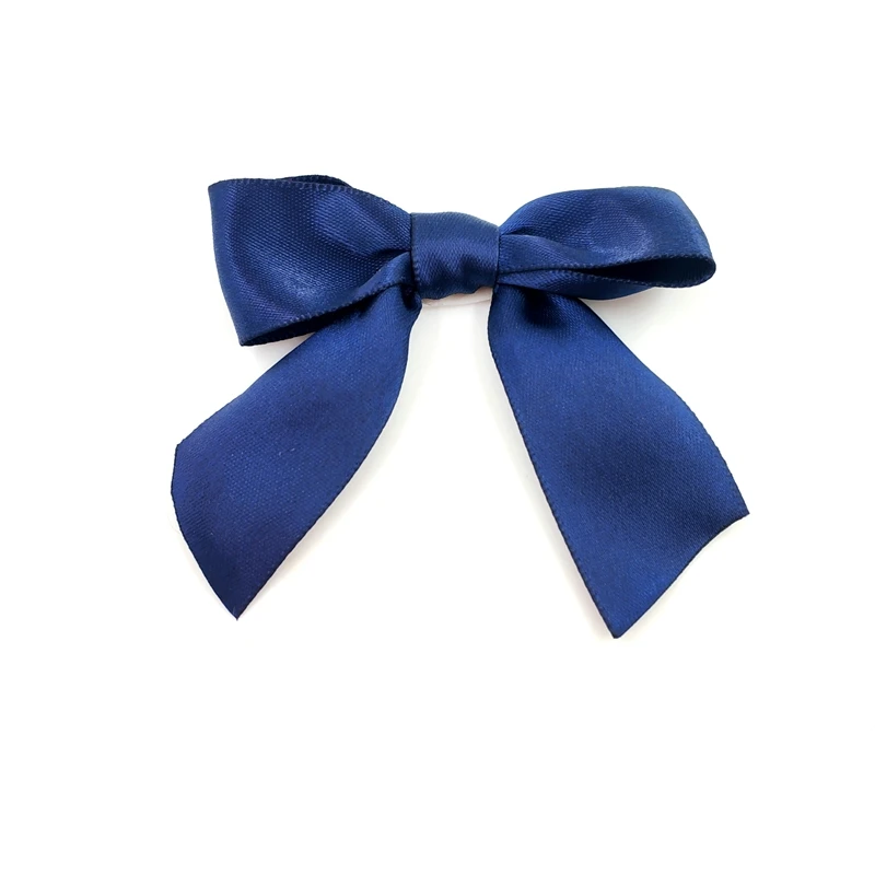 

Self Adhesive Navy Blue Satin Ribbon Pre Tied 6cm Bows