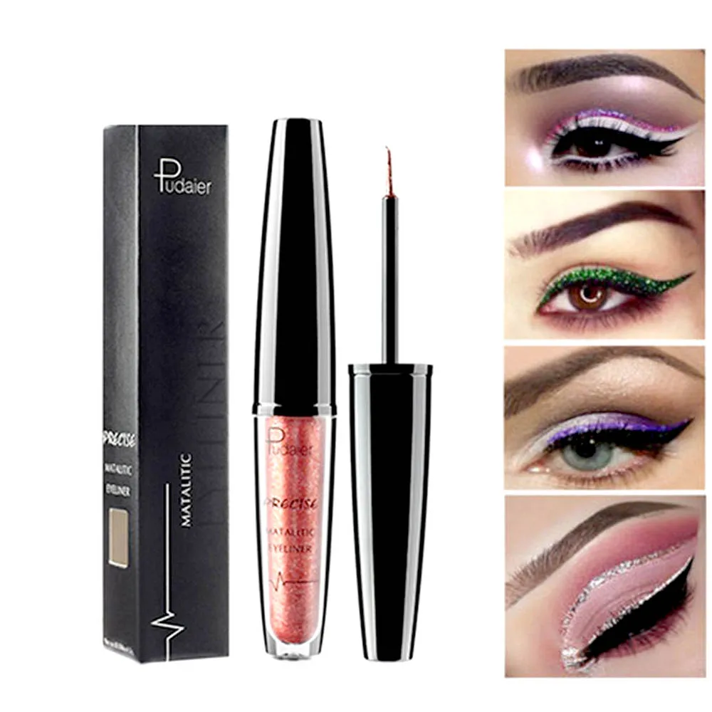 

1PC Liquid Spark Glitter Shimmer Metallic Eyeliner Pigment Sexy Eye Liner Makeup Pencil Long-lasting Beauty Tools 16 Colors